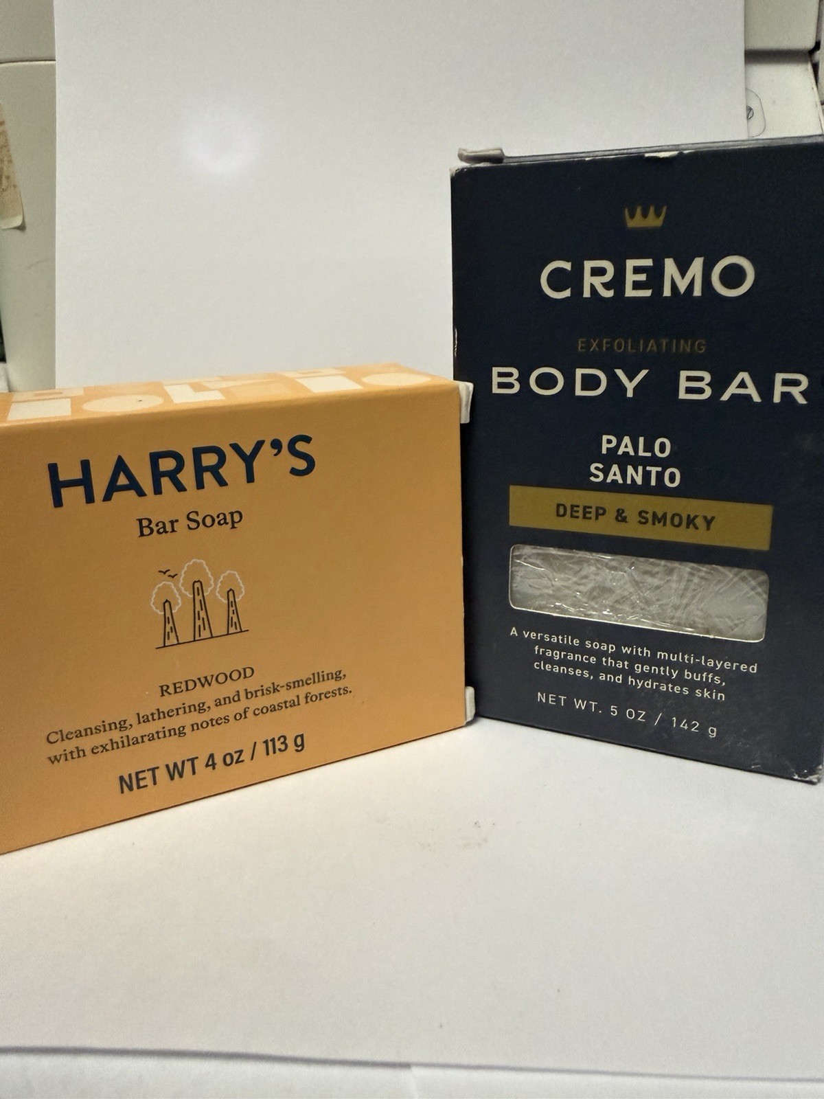 2 Pc Cremo Exfoliating Palo Santo + Harrys Bar Redwood
