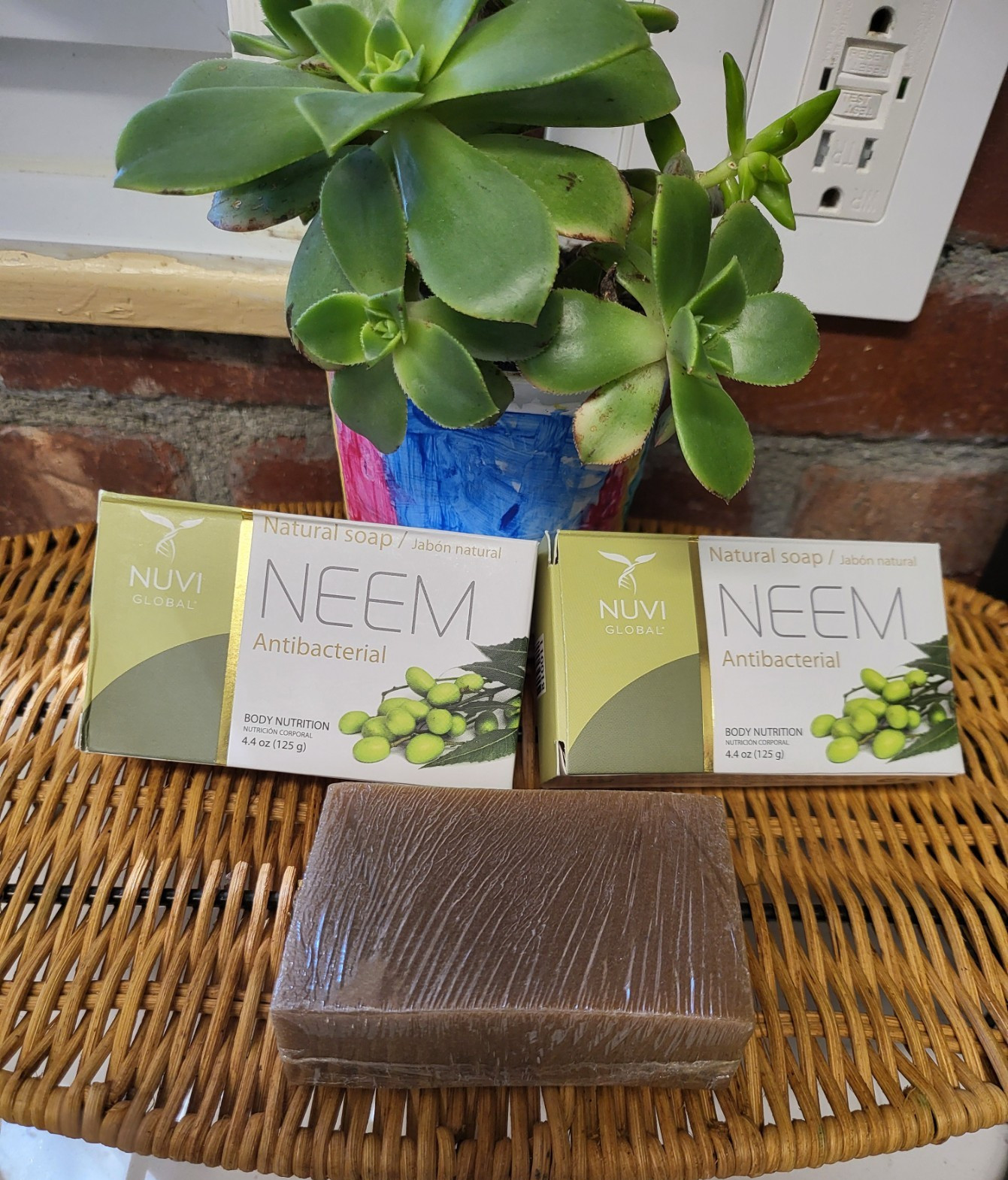 Nuvi Global Body Care Essentials Neem Antibacterial Body Bar Soap, 4.4 oz