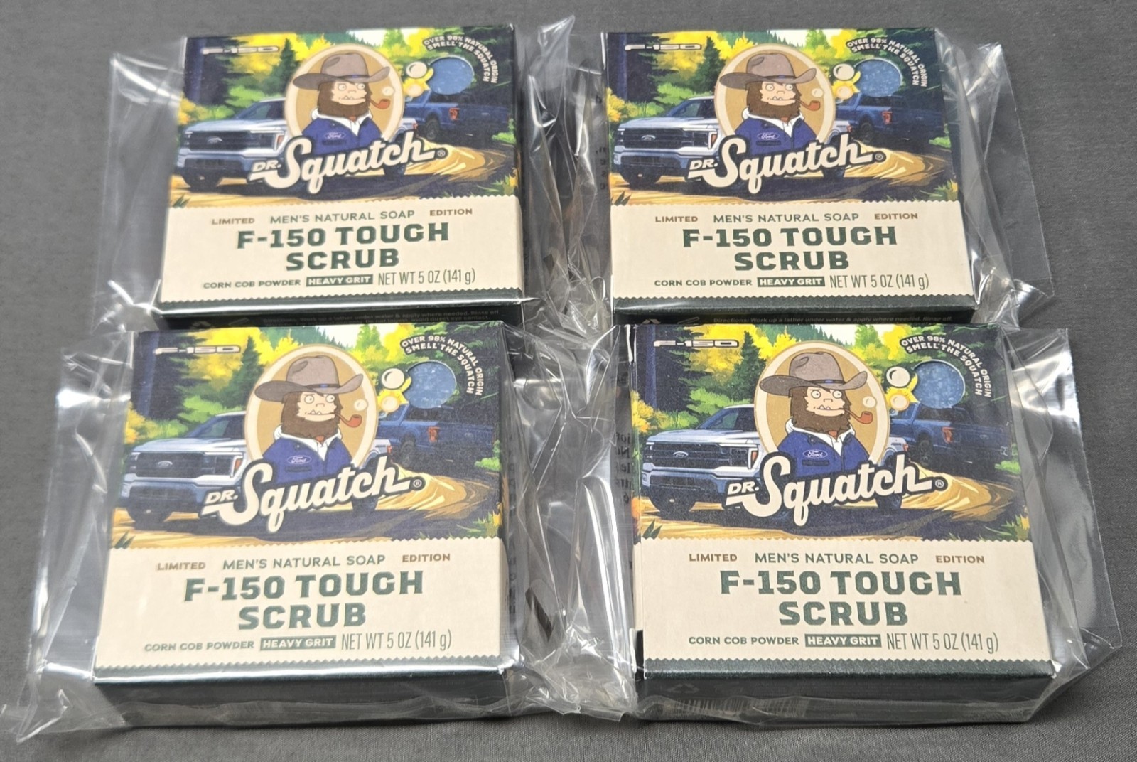 Dr Squatch F-150 TOUGH SCRUB FORD Limited Edition Bar! (4-Pack)