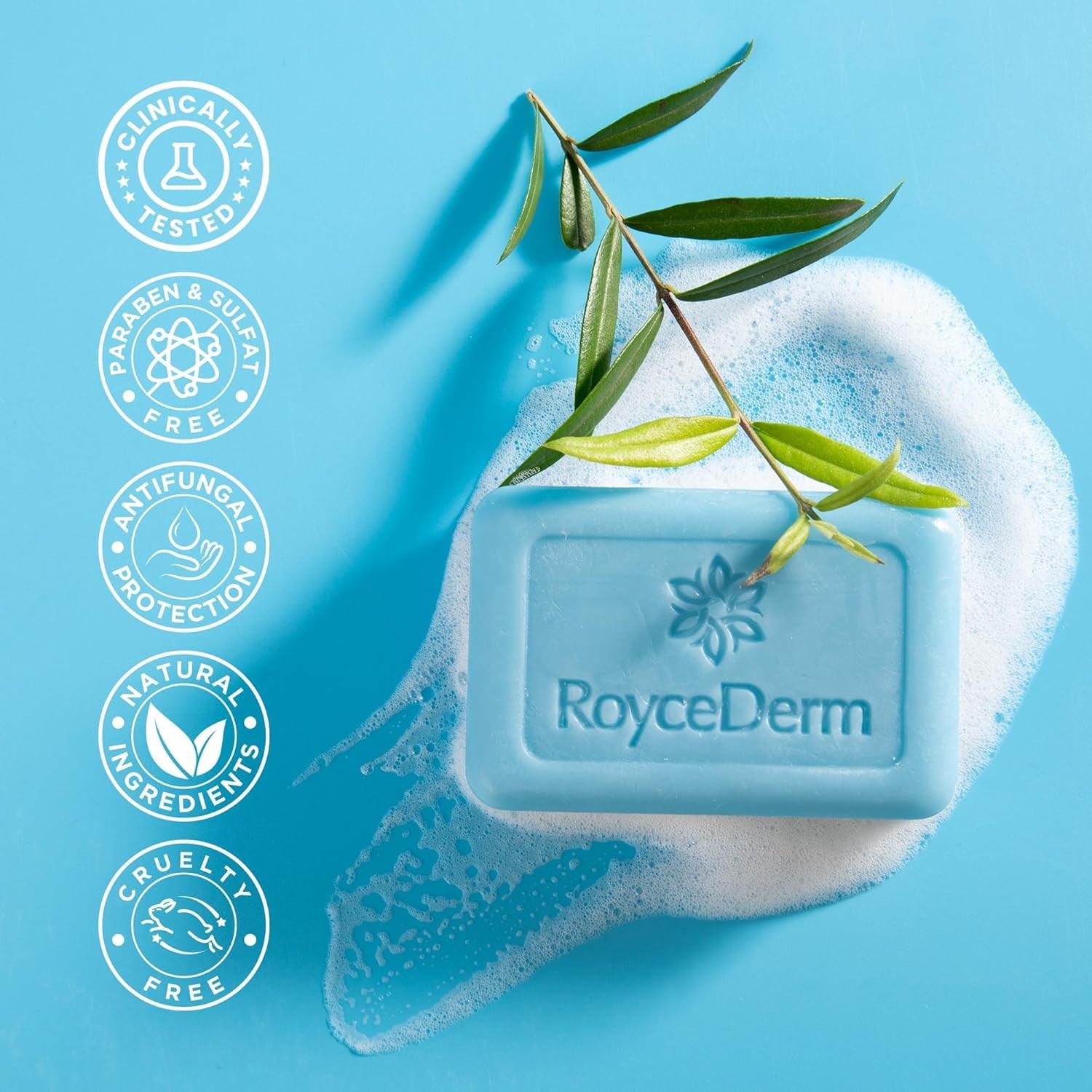 Roycederm Antifungal Soap Bar with Tolnaftate 1% – Extra Strength Medicated Tr