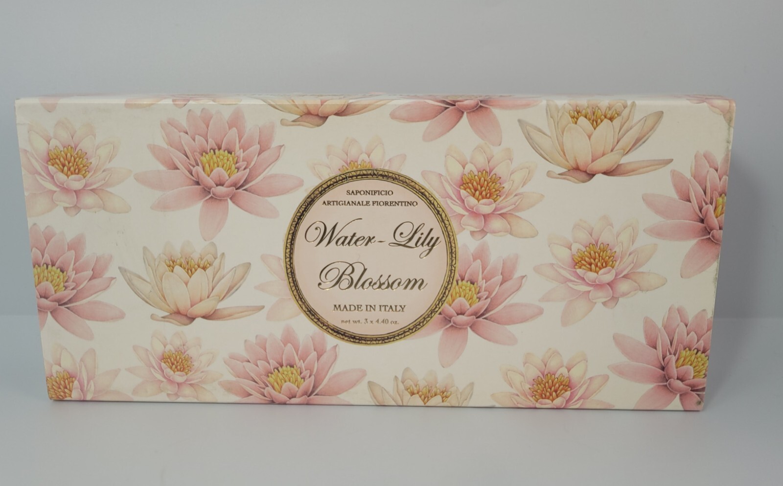 Saponificio Artigianale Fiorentino Water Lilly Blossom Soap 3 bars X 4.4 oz NEW