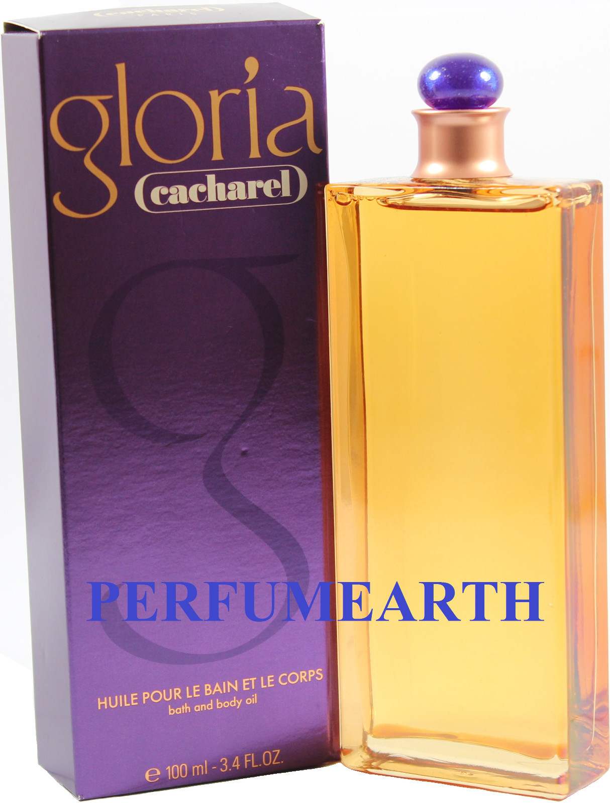 GLORIA BATH & BODY OIL 3.3 / 3.4 OZ FOR WOMEN BY CACHAREL & NEW IN A BOX