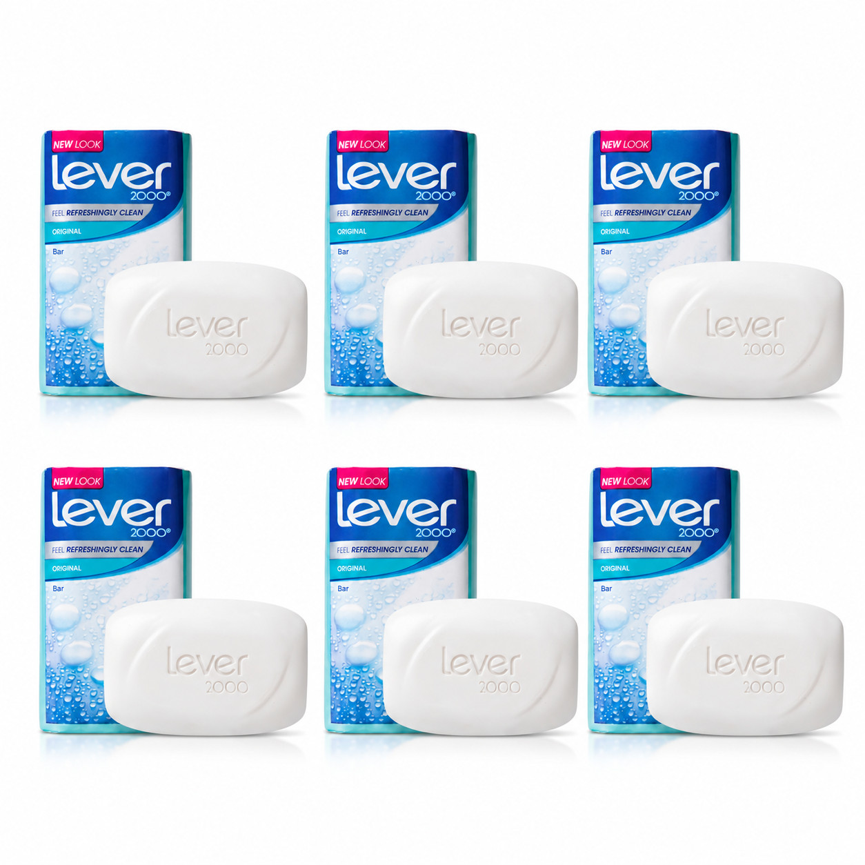 Lever 2000 Original Bar Soap 3.75 oz 6 Pack Face & Body Cleanser
