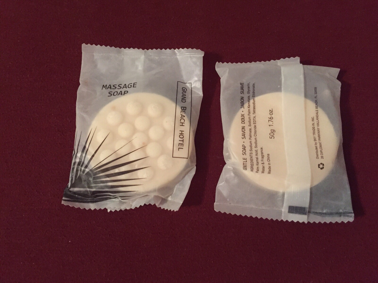 Lot 16 Vintage Grand Beach Hotel Massage Bar Soaps Individually Wrapped Travel