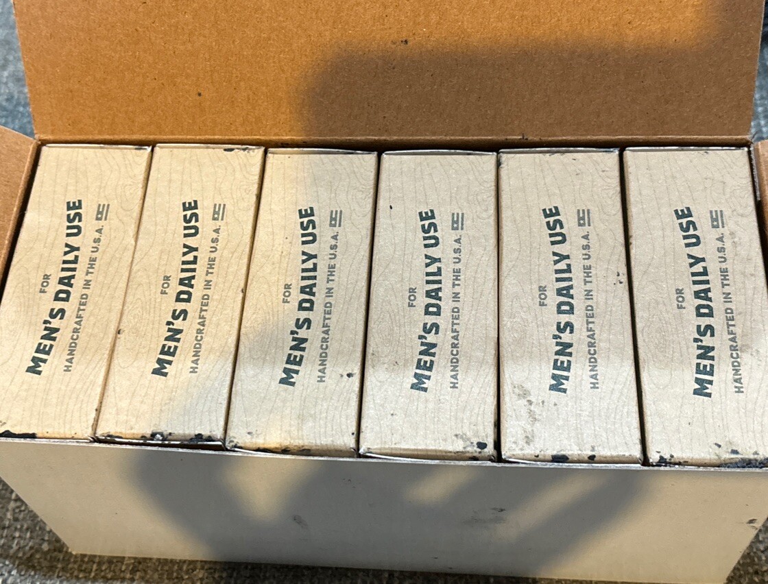(6) Dr. Squatch men’s natural soap – pine tar – heavy grit – 5oz