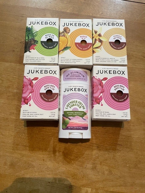 6 Dr. Squatch Jukebox Mixed Lot Bar Soap 4.5oz & Deodorant