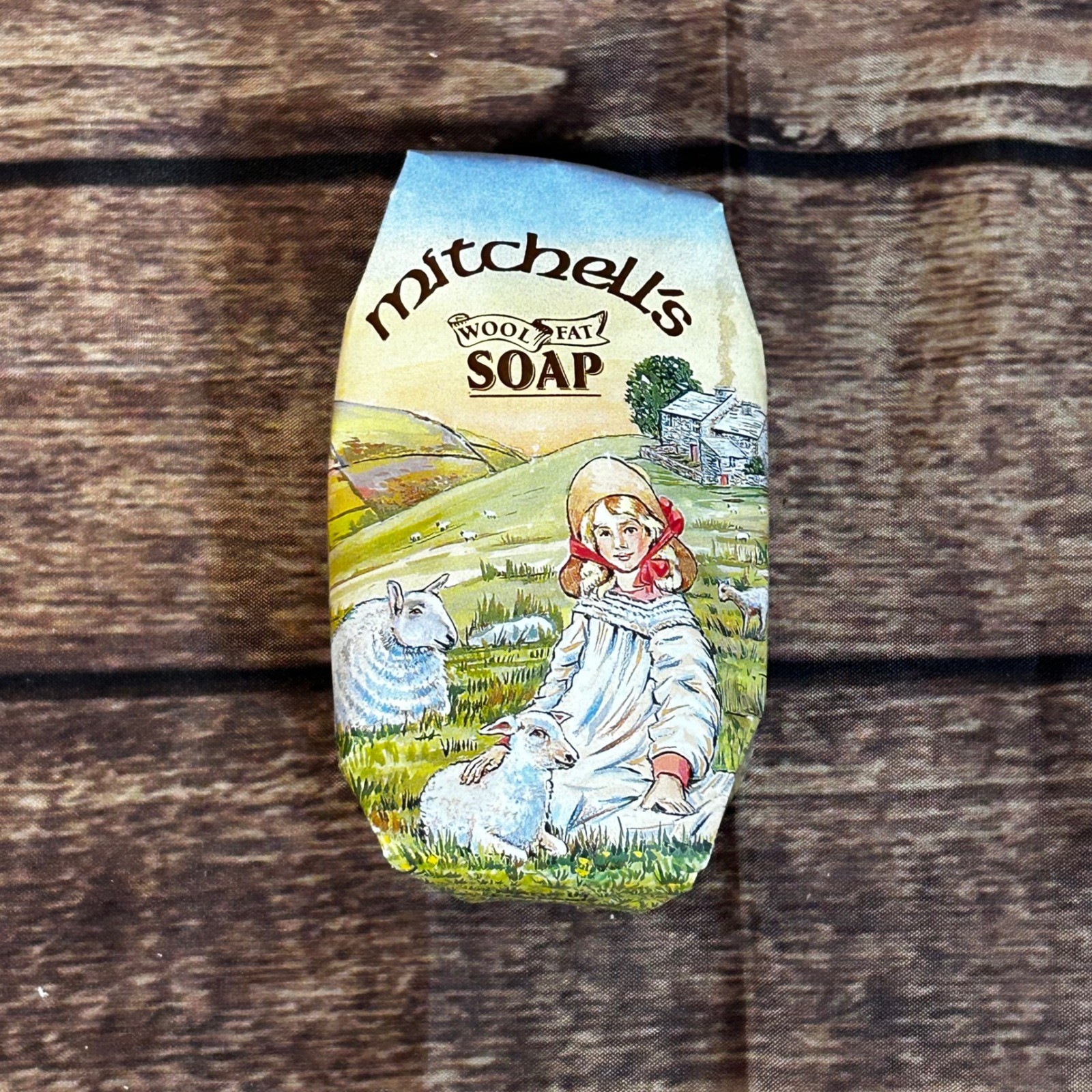 Mitchells Wool Fat Soap Lanolin Bar 150g 5.29oz Made in England