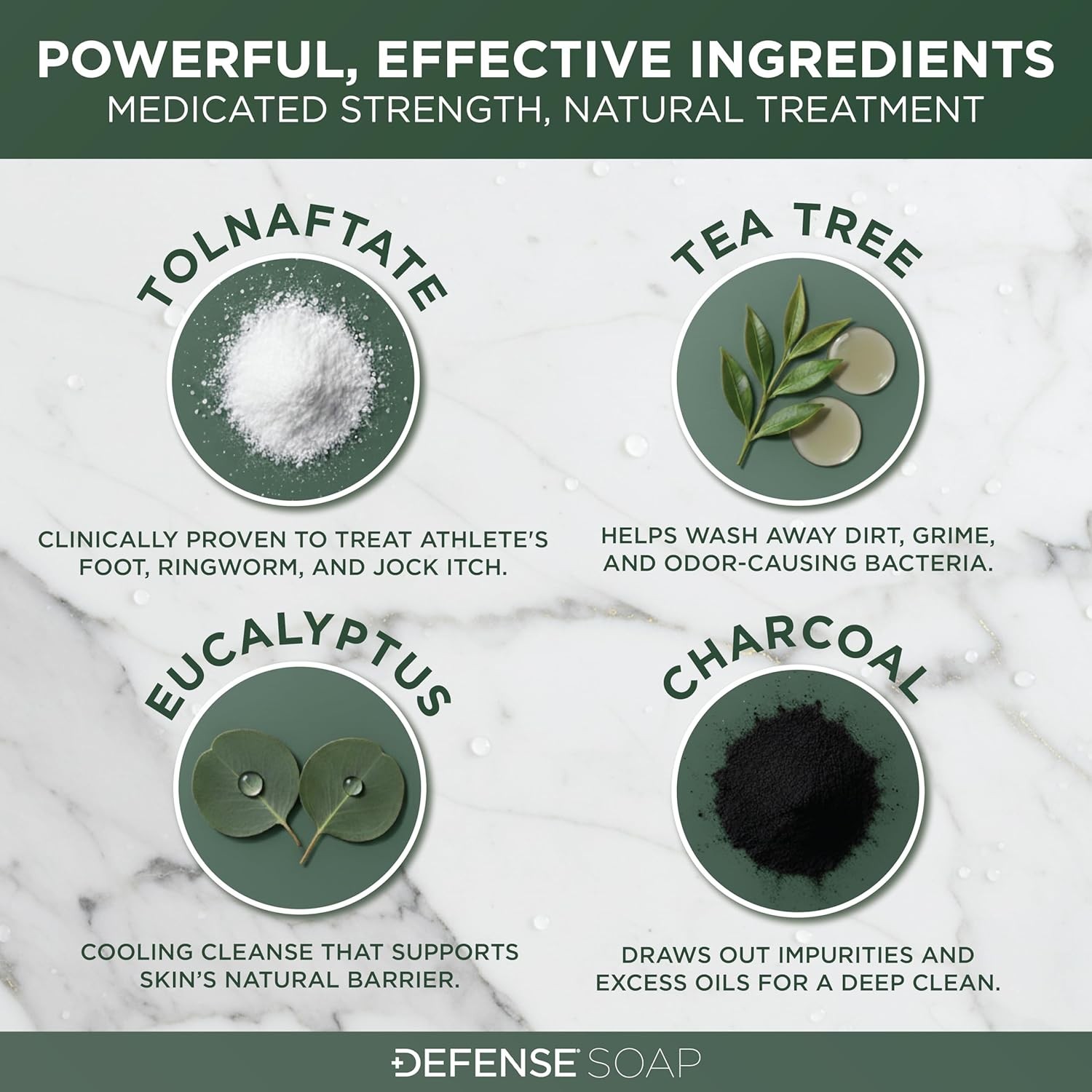 Tea Tree & Eucalyptus Infused Bar Soap – Powerful Athlete’s Foot & Itch Control