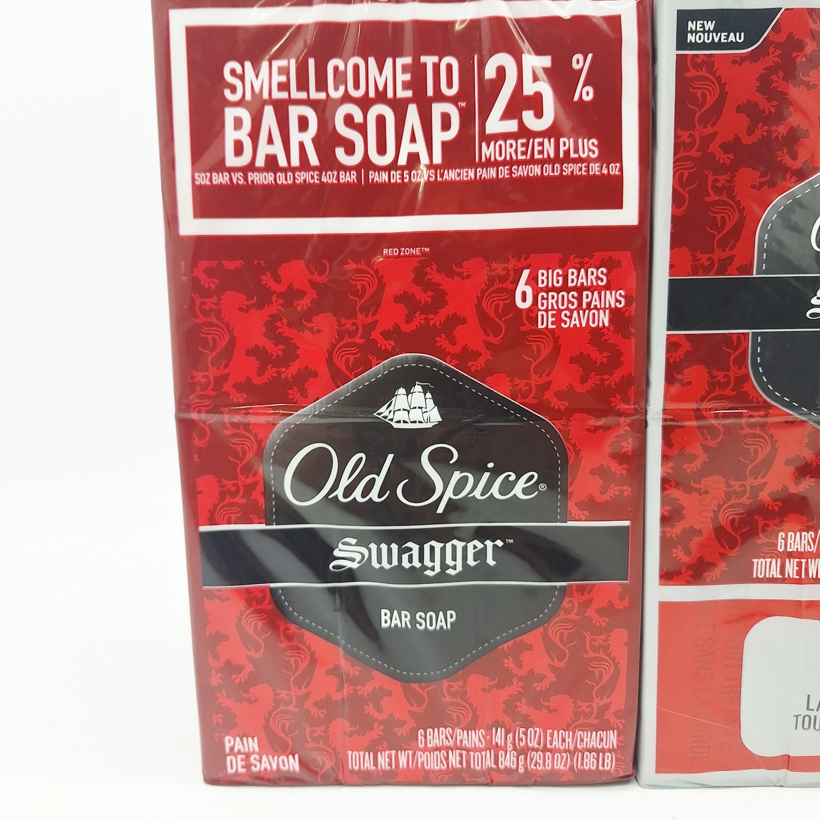 2 6 Packs of Old Spice SWAGGER Big Bar Soap 12 Bars 5 oz ea Individually Boxed