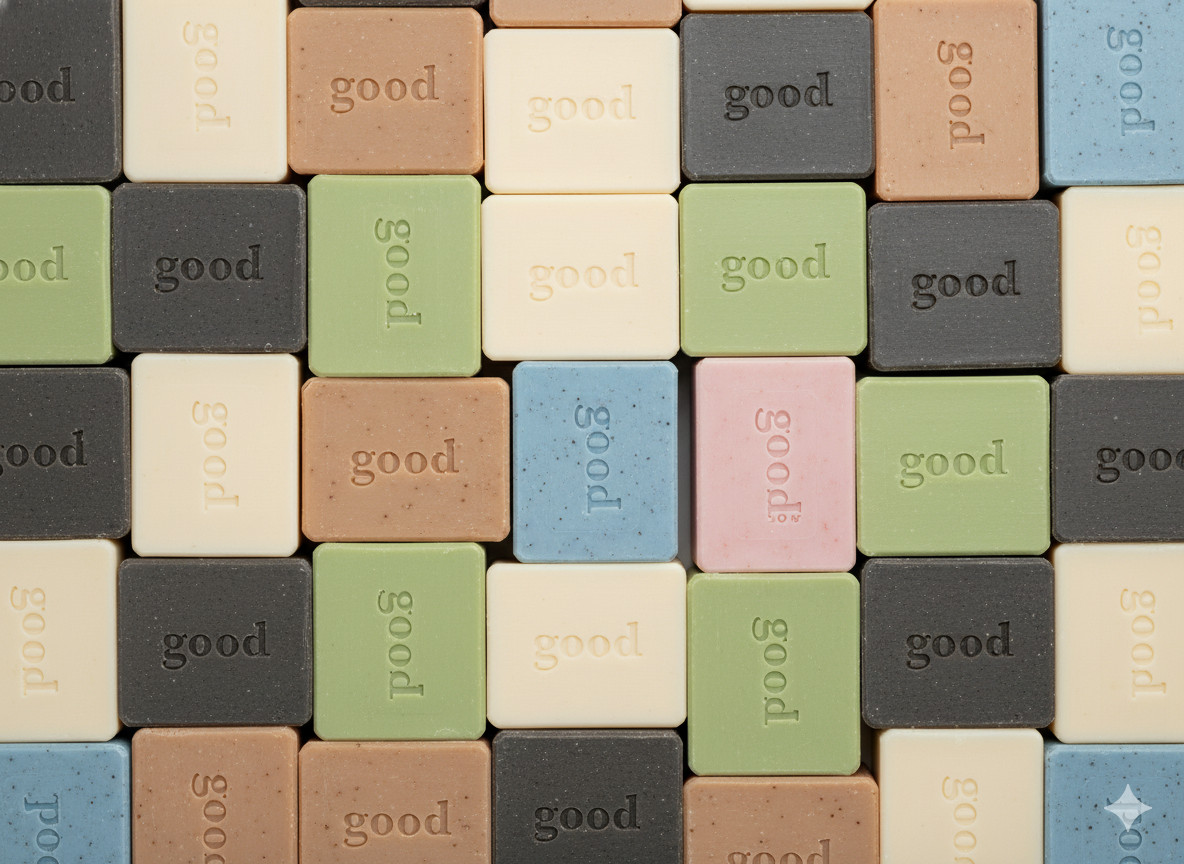 (6) Alaffia (Wf), Good Soap Bar Avocado Bulk Unwrapped, 5 Oz