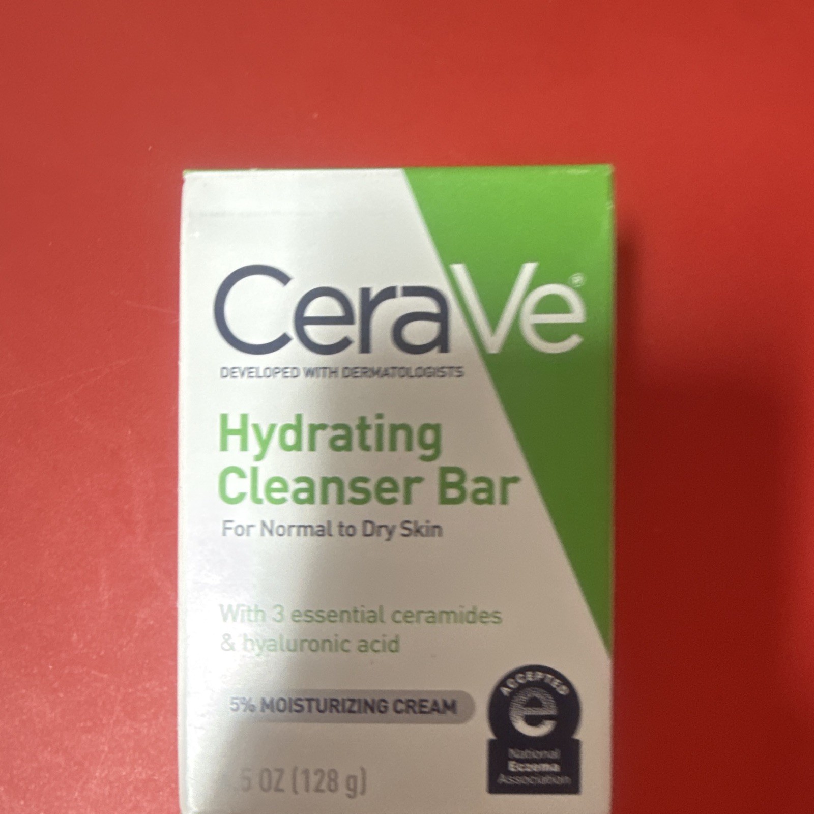CeraVe Hydrating Cleanser Bar Hydrating Unscented Normal Skin 4.5 oz