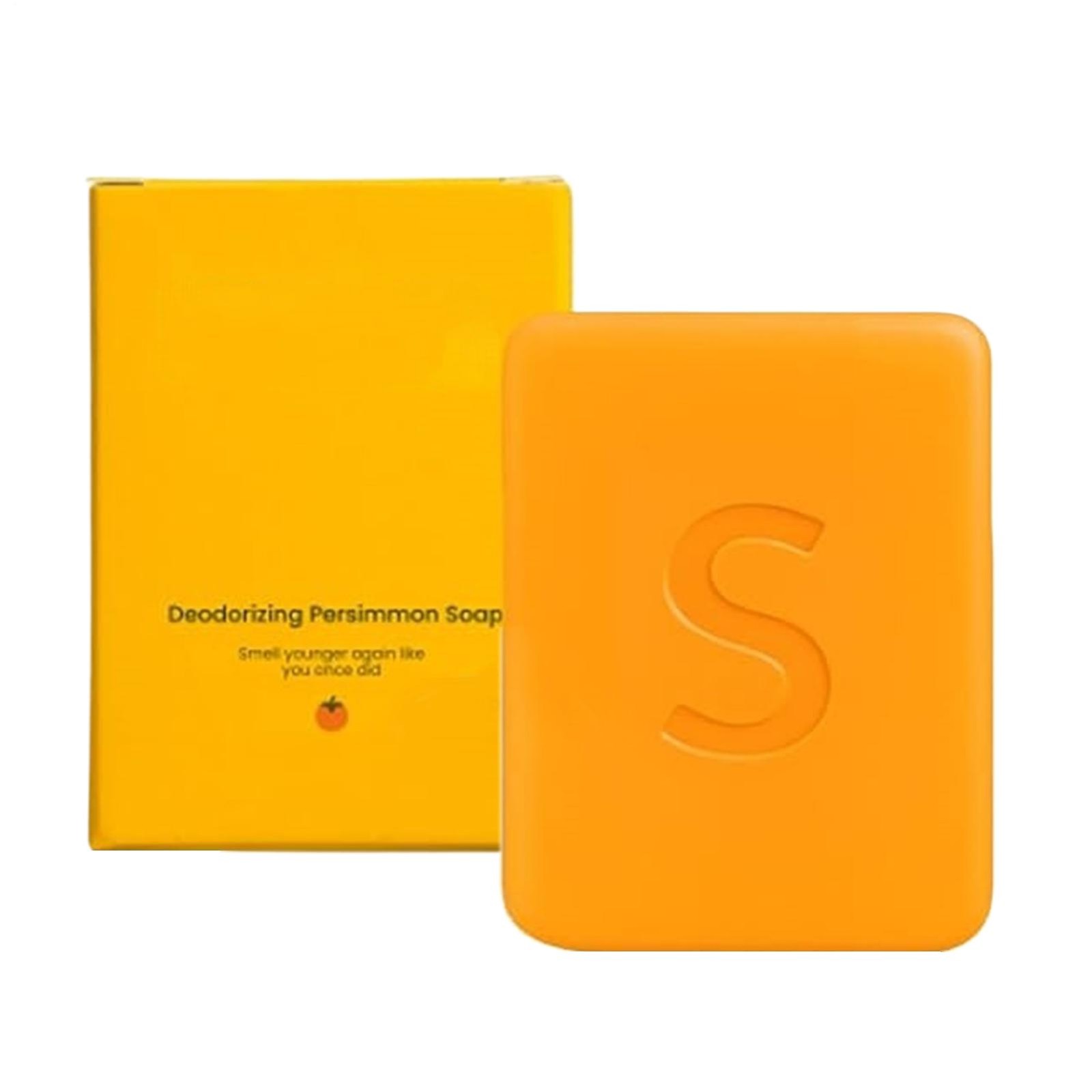 Persimmon Soap Bar Body Odor Control Deodorant Soap for Men & Women