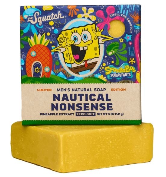 2 PACK Dr Squatch SpongeBob Limited Edition Nautical Nonsense!!
