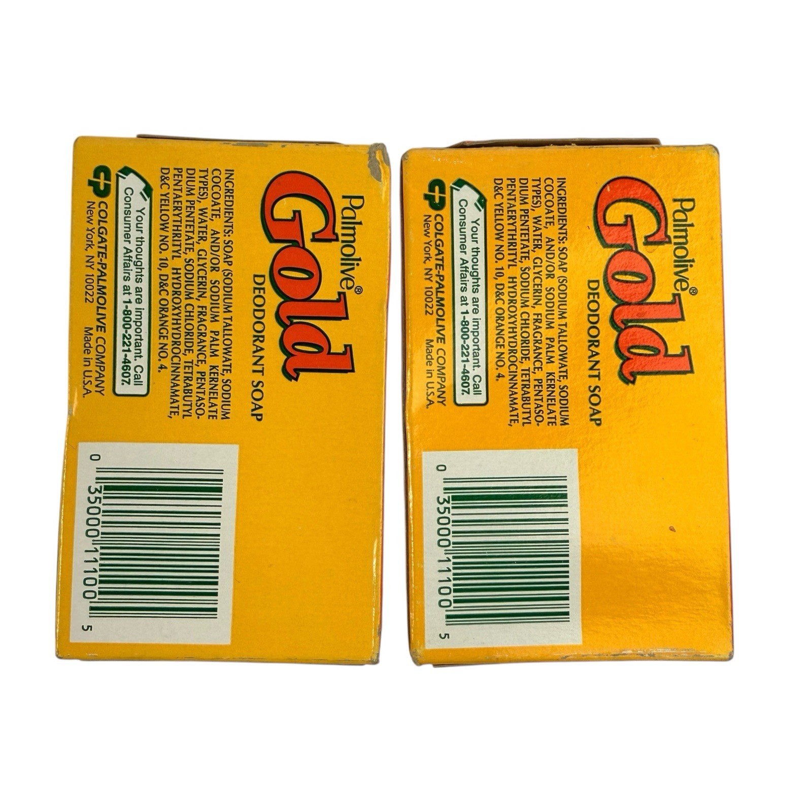 Vintage Palmolive Gold Deodorant Soap Bars 4.5 oz Each 2 Pack Movie Prop New