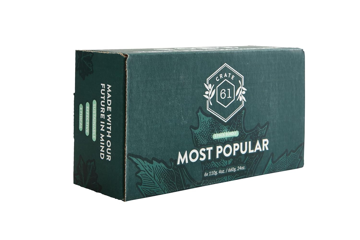 Crate 61 Cold Process Soap – 6 Multicolor Bars for Moisturizing Skin