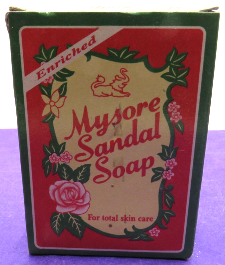 1999-Mysore Sandal Bathing Soap 125gm Bathing Soap Bar-Pure Sandalwood Oil India