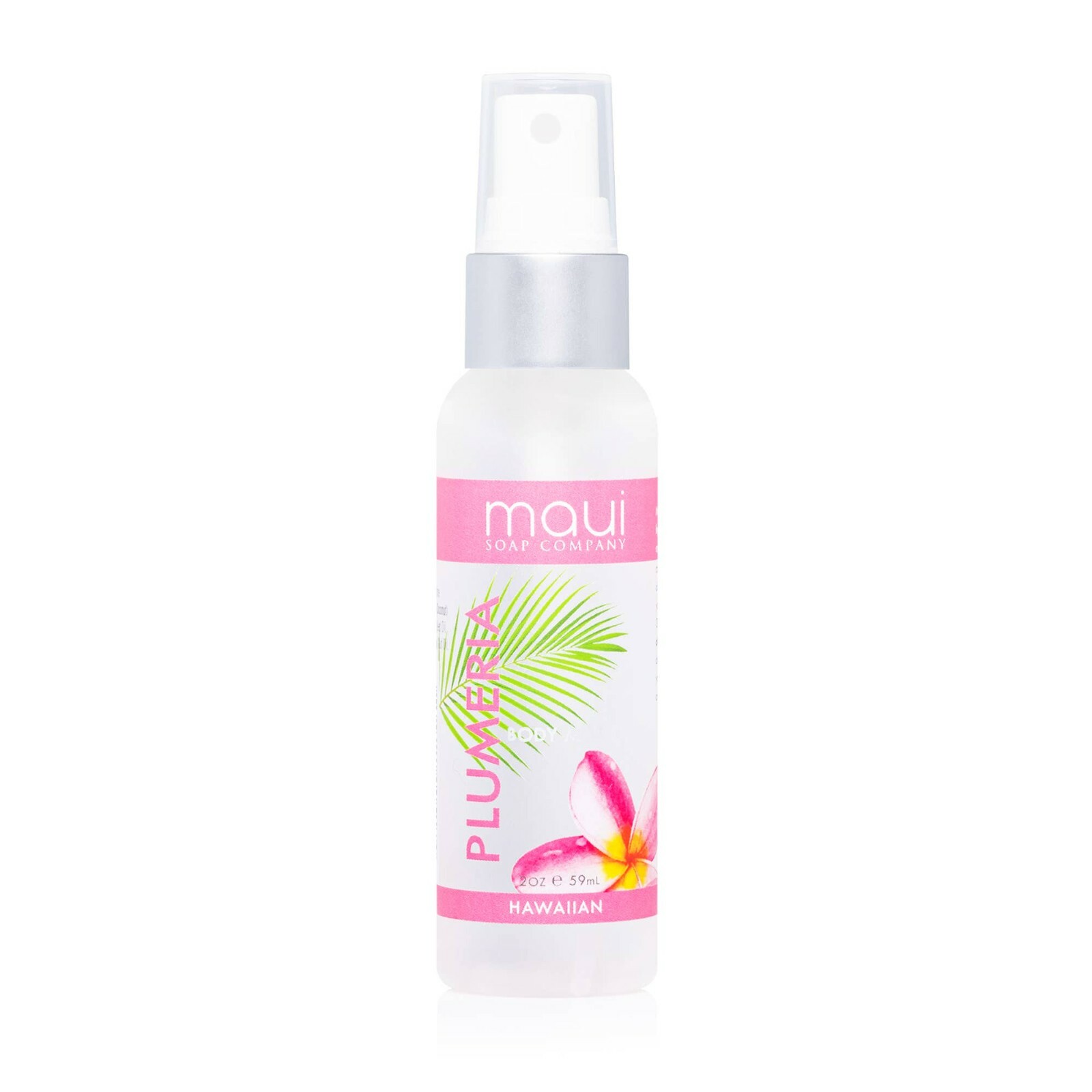 Maui Soap Co – Plumeria Hawaiian Body Mist – Alcohol-Free & Hydrating 2 Oz