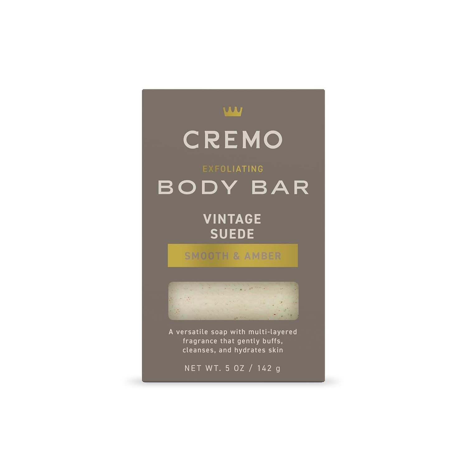 Luxury 5oz Exfoliating Body Bar for Men – Cleanse & Hydrate with Vintage Suede