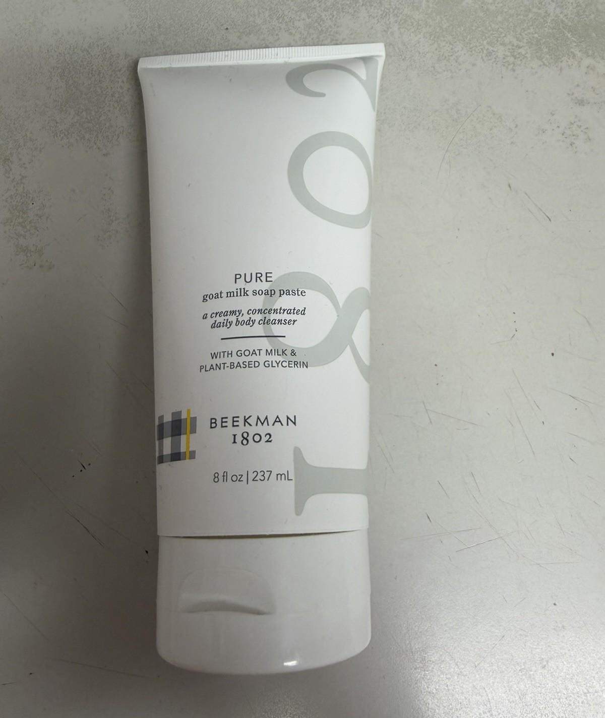 Beekman 1802 PURE Goat Milk Soap Paste, Unscented, Sensitive Skin 8 fl oz