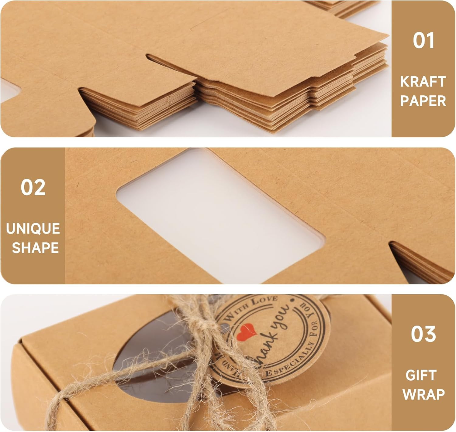 60 PCS Soap Boxes for Homemade Soap 3.55 X 2.4 X 1.2 Inch Small Soap Packaging B