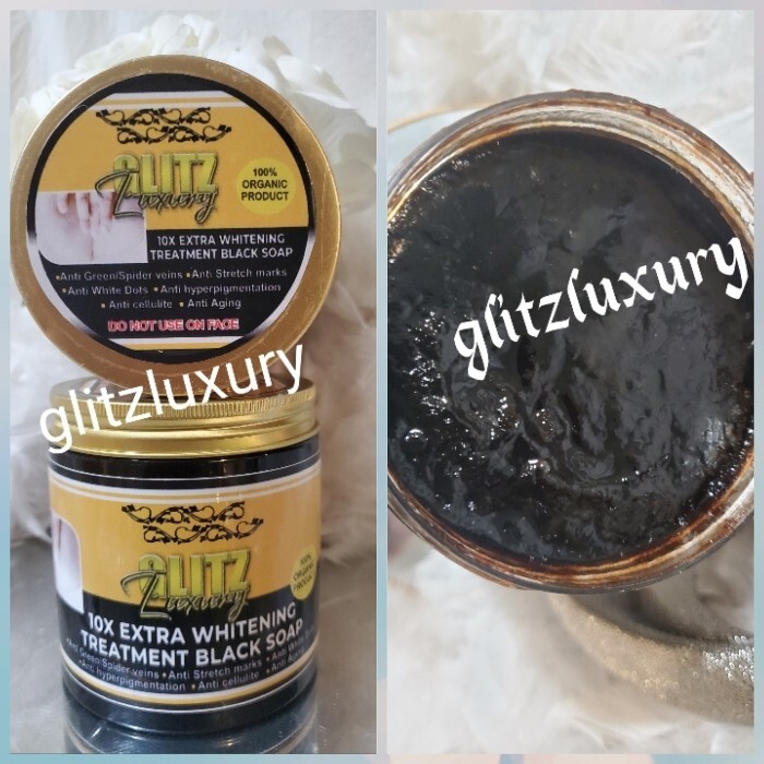 Glitzluxury 10X Xtra Whitening Repair Black Soap👌 500g X 1 Body Only. 7 Days