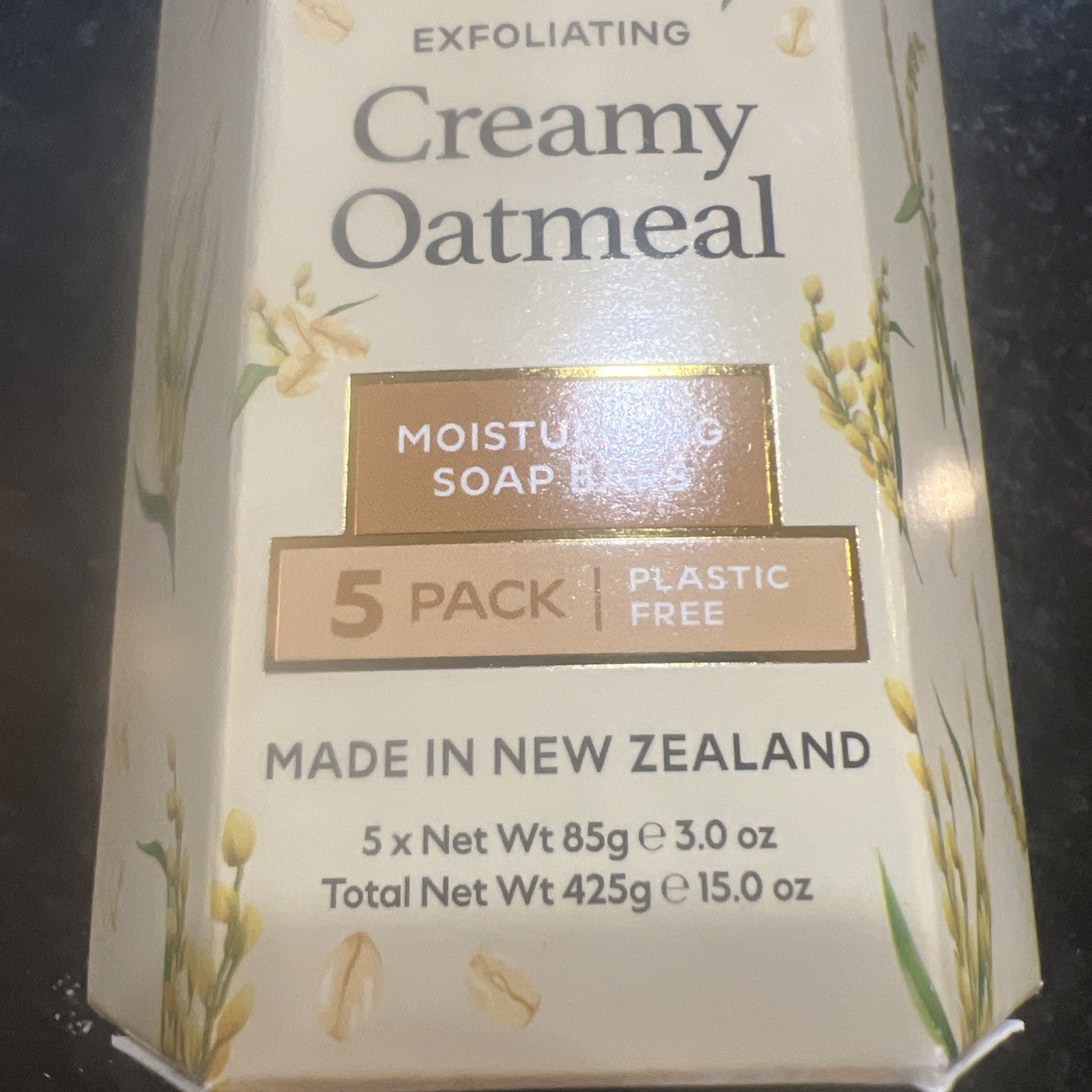 New Zealand Beauty Spa Exfoliating Creamy Oatmeal Soap Bars 5 Pack