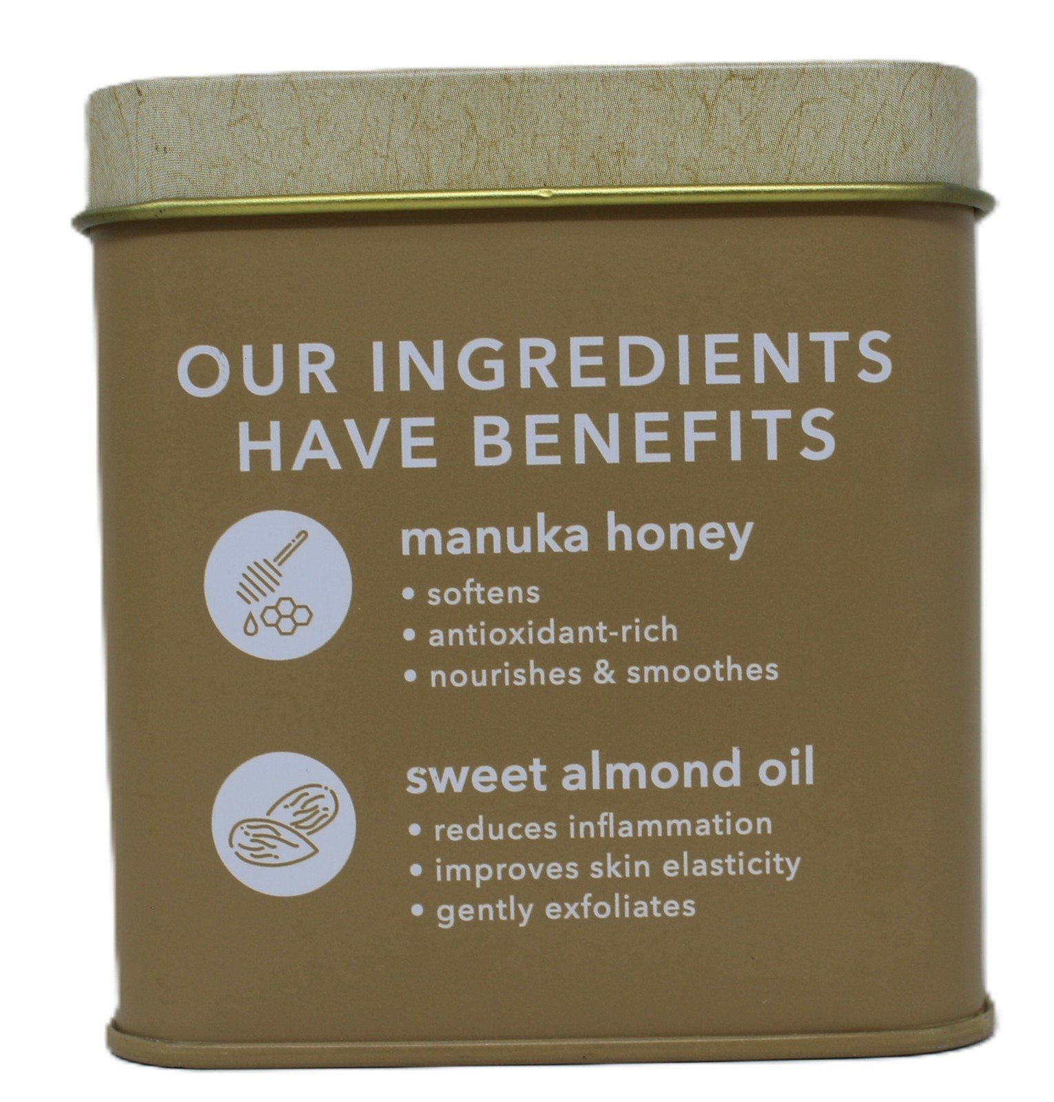 Olivia Care Soap Manuka Honey & Sweet Almond Oil 5 oz Set of 3 Bars New in Tin