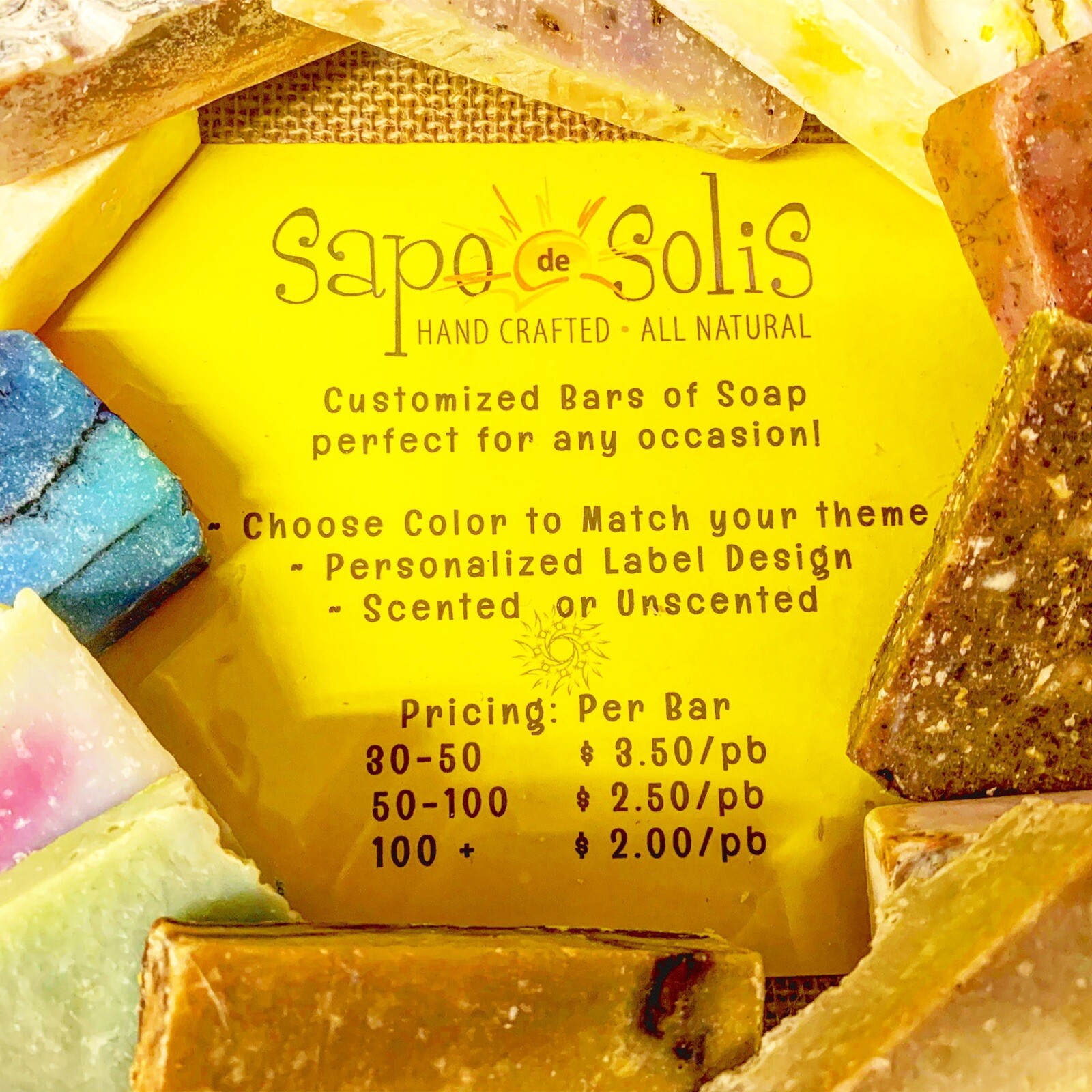 Custom Party Favor Soaps
