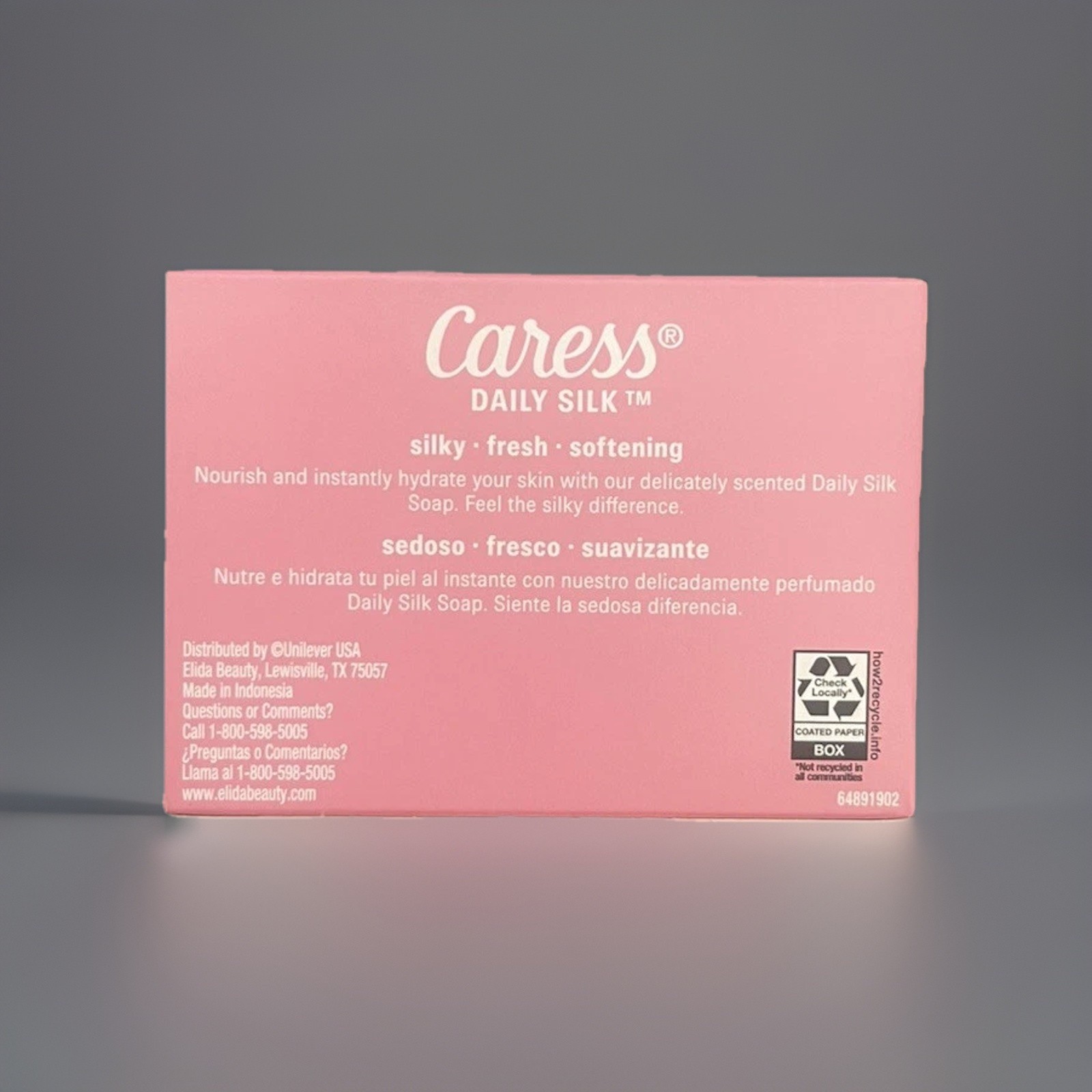 (8pk)Caress Daily Silk White Peach & Silky Orange Blossom Beauty 2.6oz Bar Soap