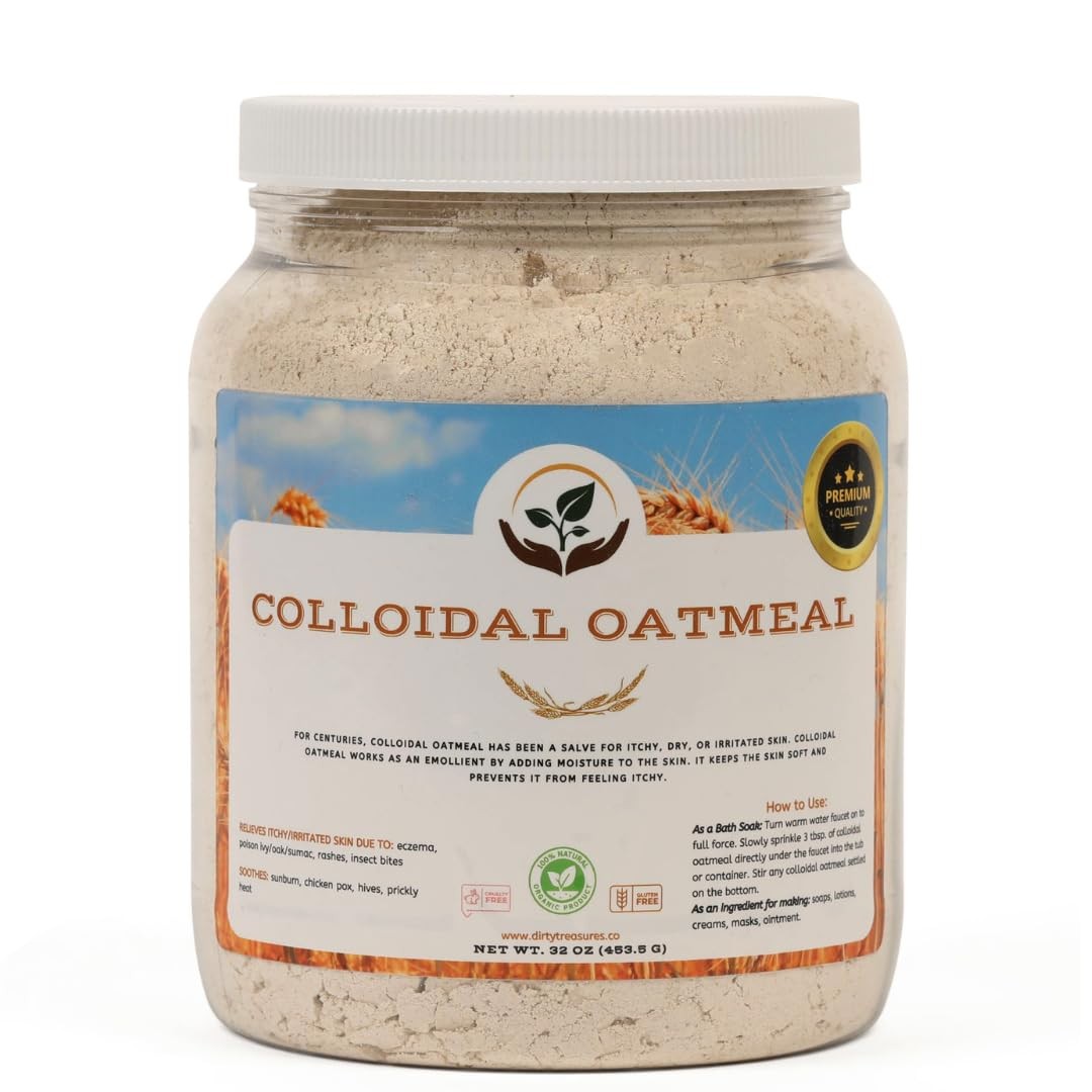 Dirty Treasures Colloidal Oatmeal Bath | Eczema Itchy Skin Relief | Baby-Saf…