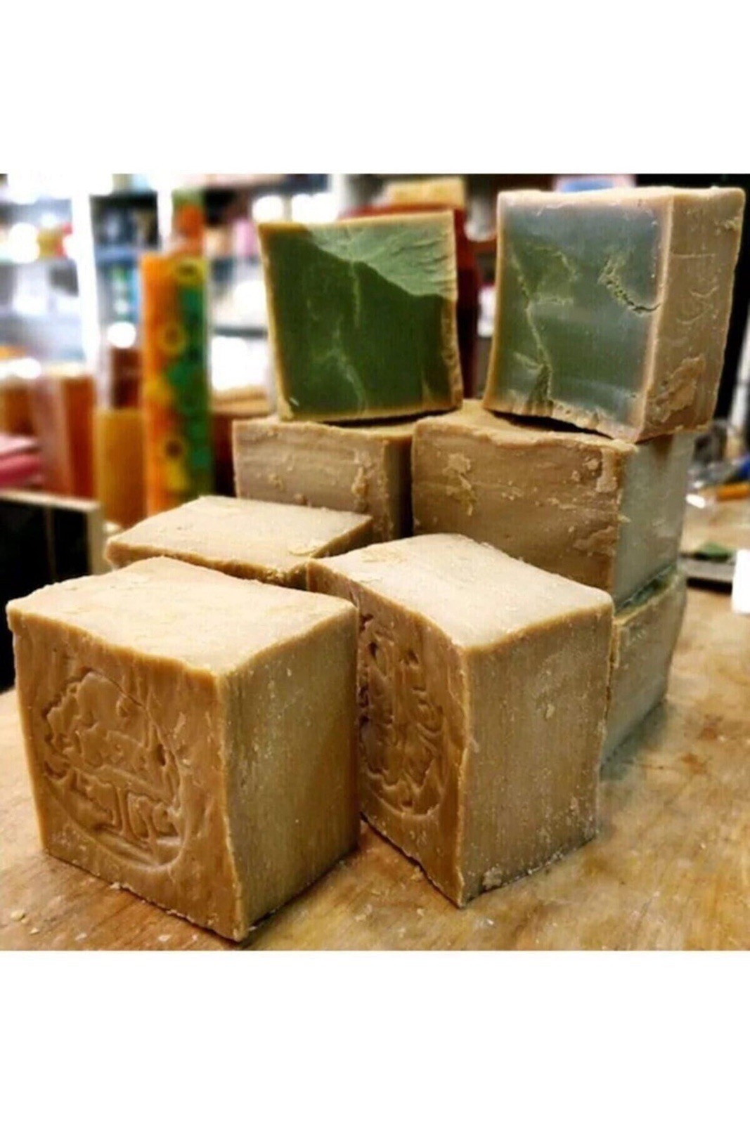 Handmade Natural Vegan Ancient Laurel Olive Oil Soap, Bath Body Hair Moisturizer