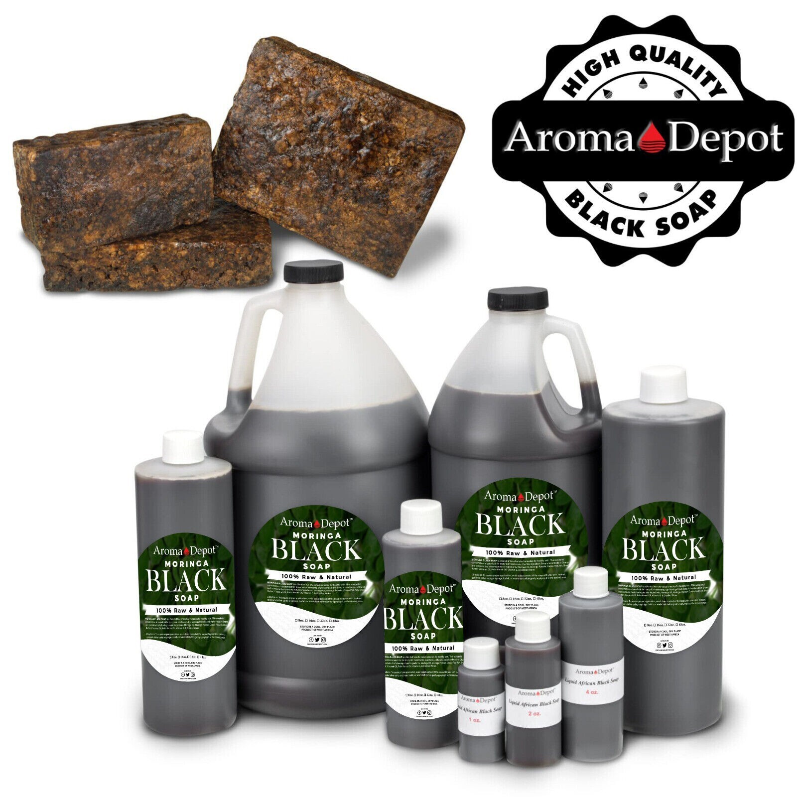 Black Soap 1 lb. Natural Black Soap PASTE Body & Face Wash For Acne Dark Spot