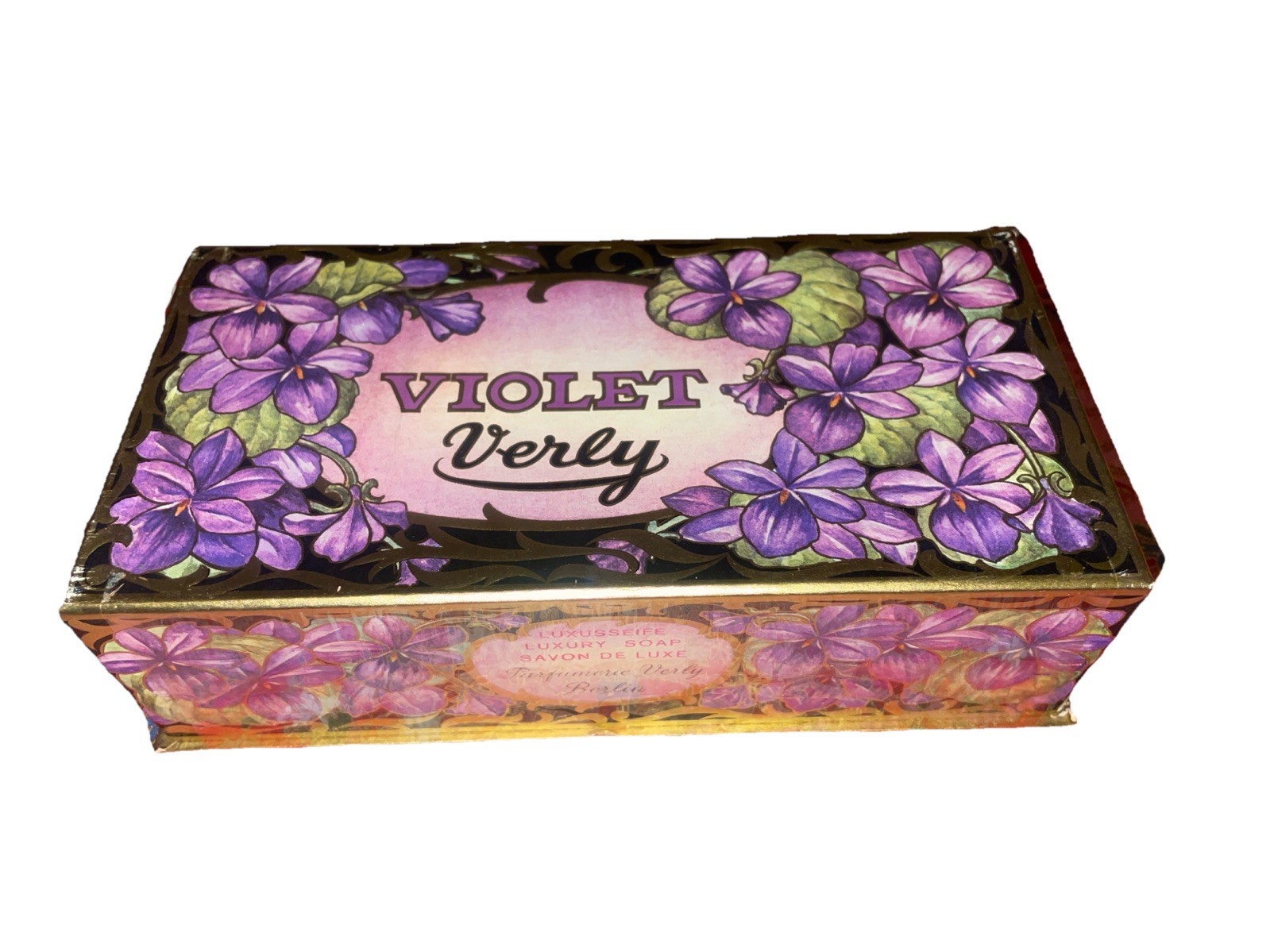 Vintage Violet Verly Soap 2 – 5.2 oz Bars Berlin, Germany SEALED BRAND NEW