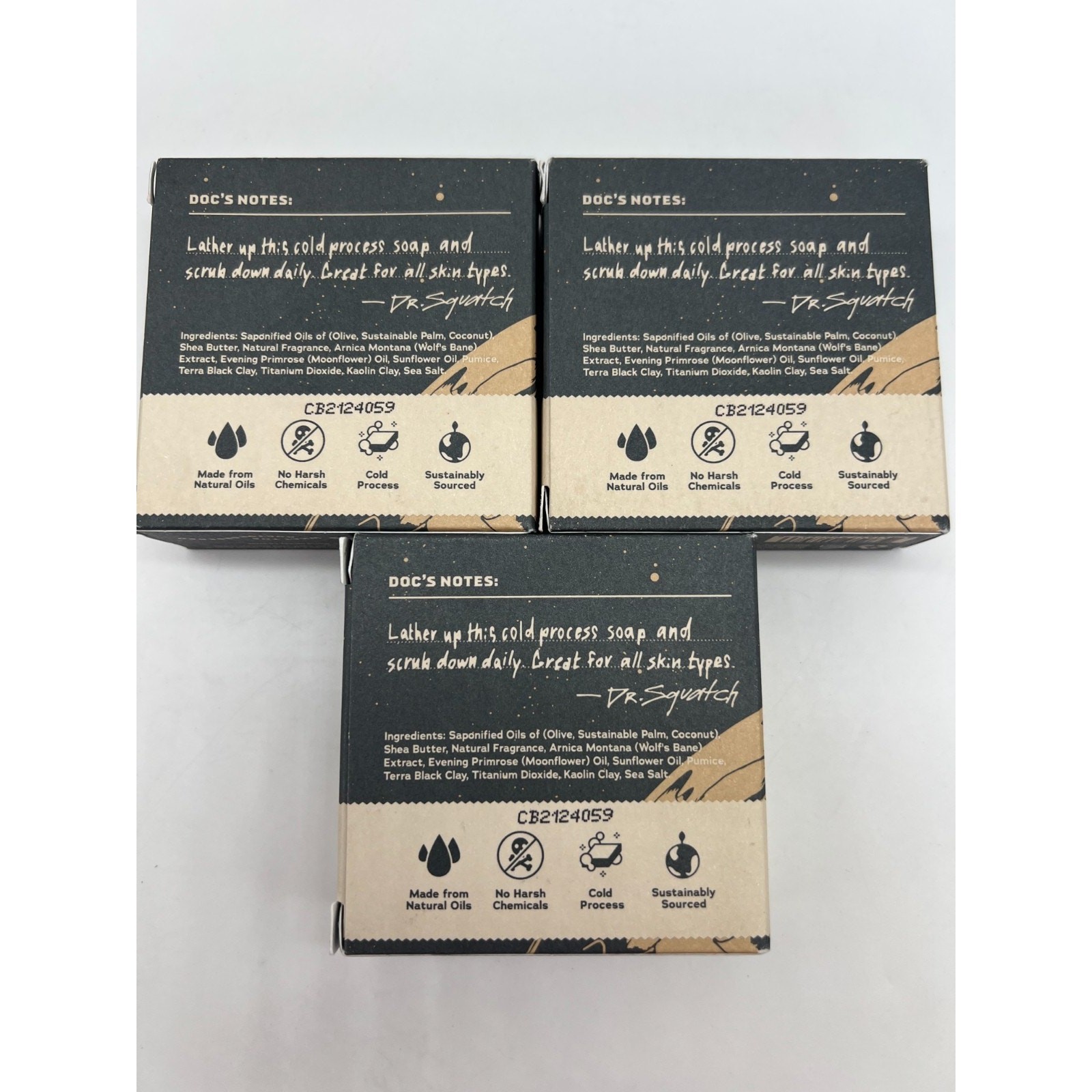 Dr. Squatch Moon Rock Galaxy Edition Men’s Soap Lot of 3.