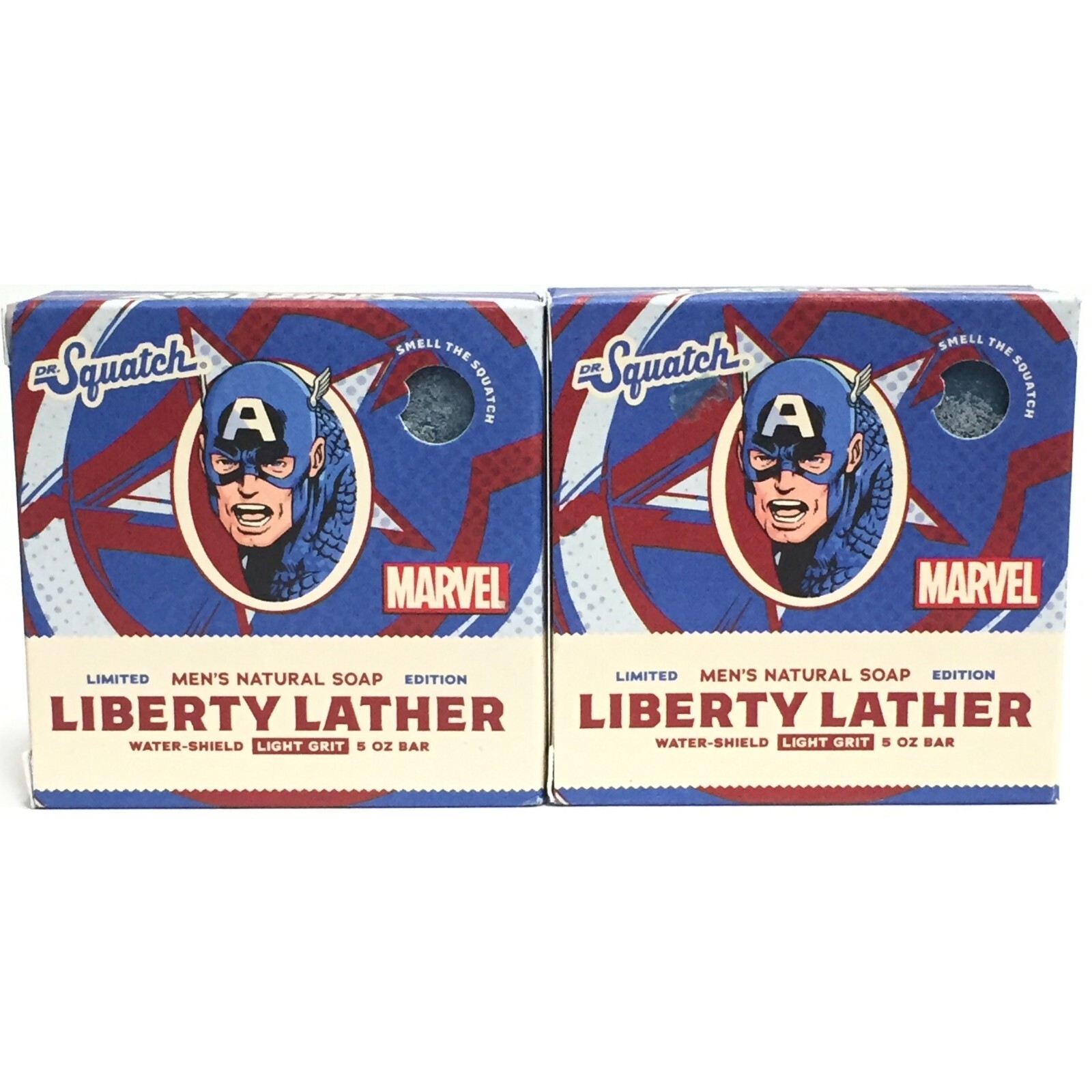 (2 PACK) Dr. Squatch Men’s Natural Soap – Liberty Lather, 5 oz