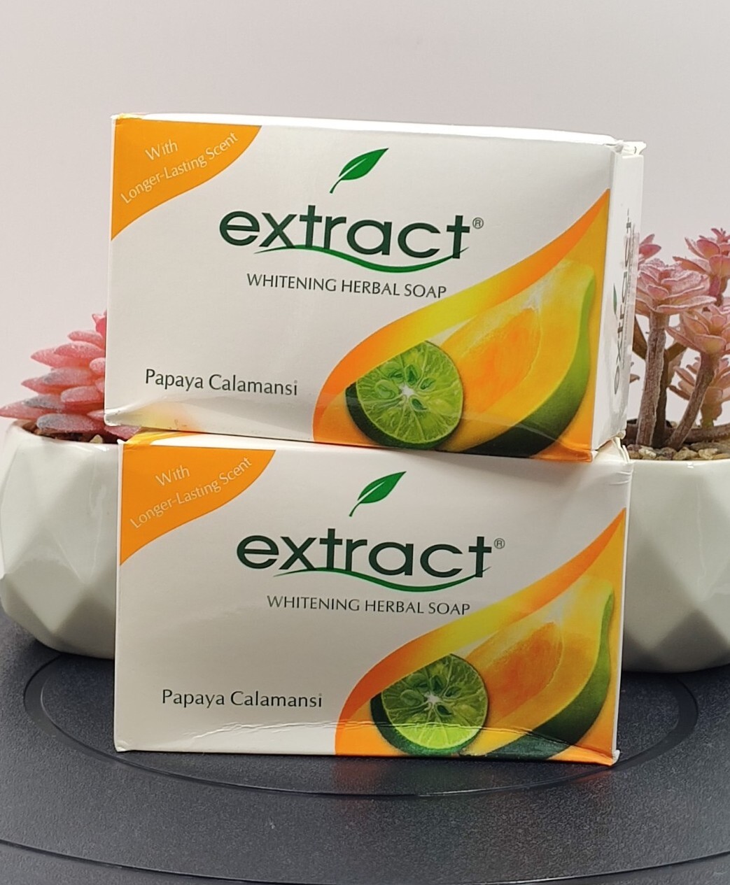 2x 💯 Original Papaya Extract Whitening Herbal Soap.