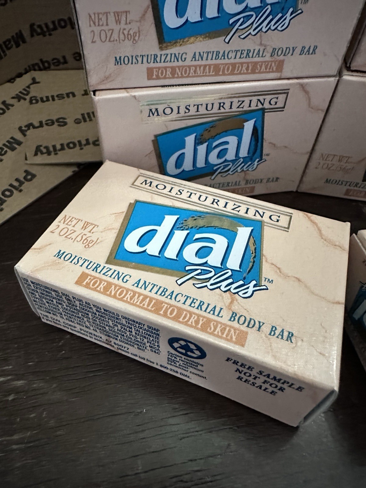 6 Vintage Dial Plus Moisturizing Bar Soap For Normal / Dry Skin 1 Oz Each