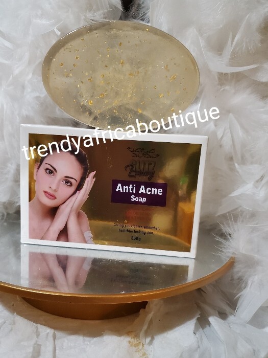 Glitzluxury Anti Acne Transparent Face Soap, Tea Tree & tumeric 250g X1🔥👌