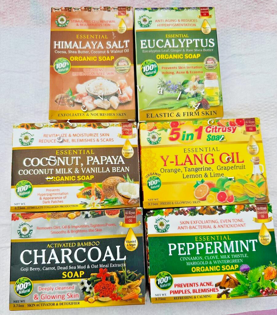 ORGANIC & 100% NATURAL HERBAL SOAP (Assorted Pack of 6)