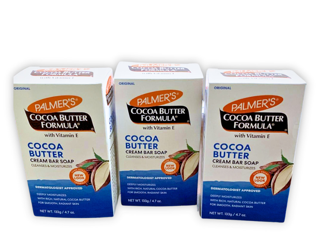 Palmer’s Cocoa Butter Formula Cream Bar Soap with Vitamin E | 4.7 oz | Pack of 3