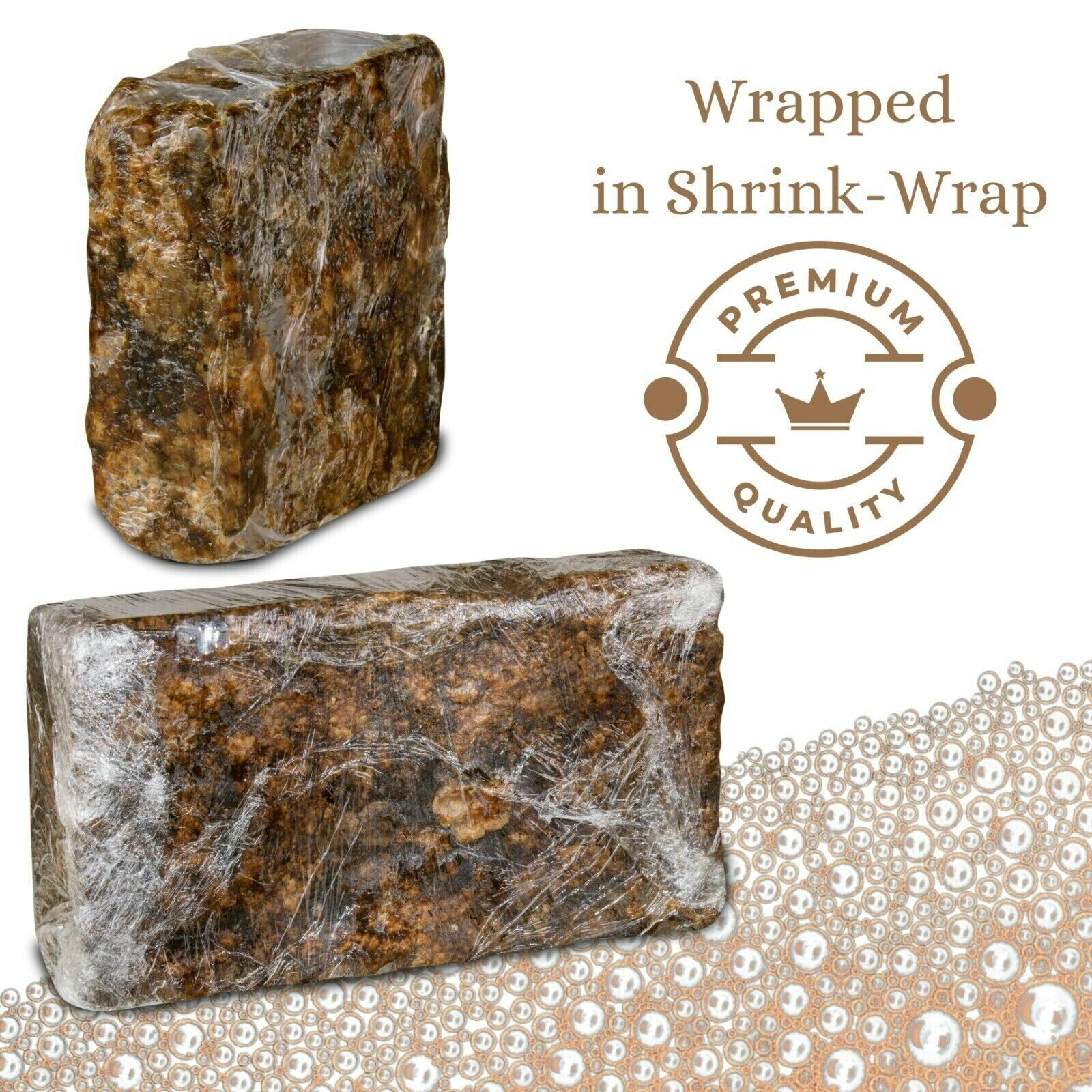 Raw African Black Soap Bar 2 oz. 100% Raw Organic Natural Unrefined Wholesale