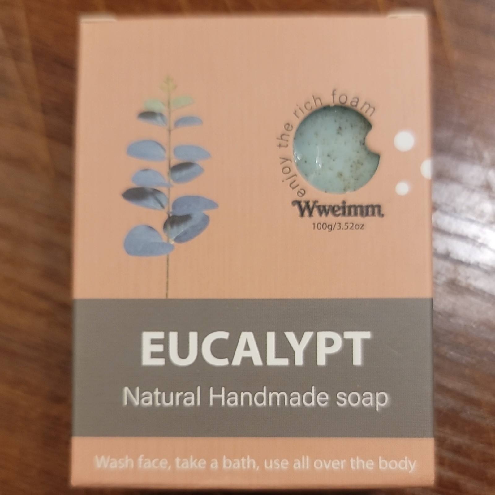 Wweimn Eucalyptus Natural Handmade Soap 100g/3.52oz