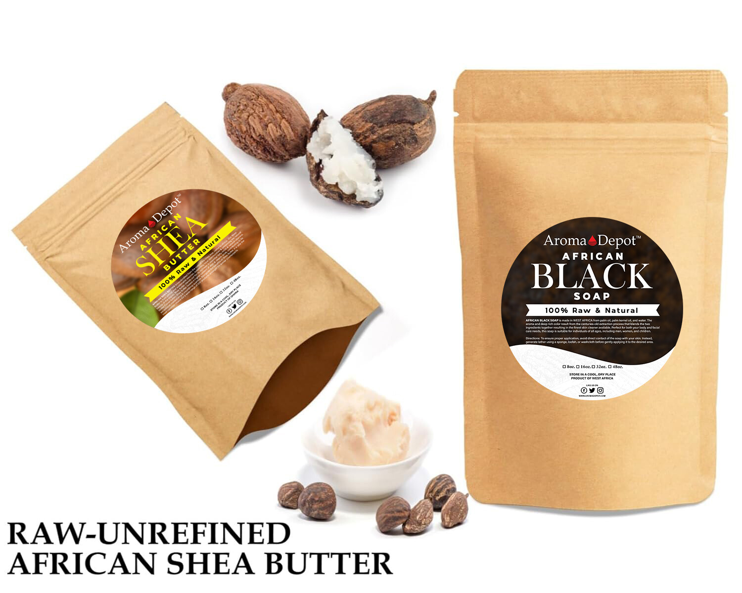Raw African Black Soap PASTE 100% Pure Natural Body & Face Wash For Acne Scars