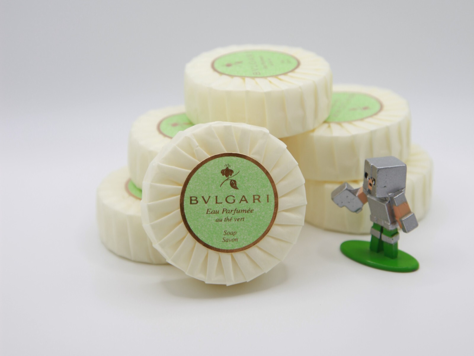 BVLGARI Au The Vert (Green Tea) Resort Soap Bar, Pack of 6 – 6×1.7oz (6x50gr)