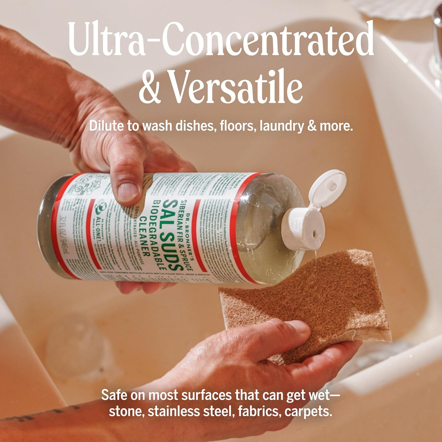 Dr. Bronner’S Pure-Castile Magic Soap Variety Pack & Sal Suds Biodegradable Clea