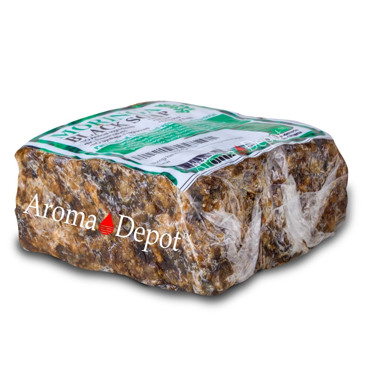 1 lb. MORINGA Black Soap Vegan Organic Unrefined 100% Natural Anti Acne/Fungus