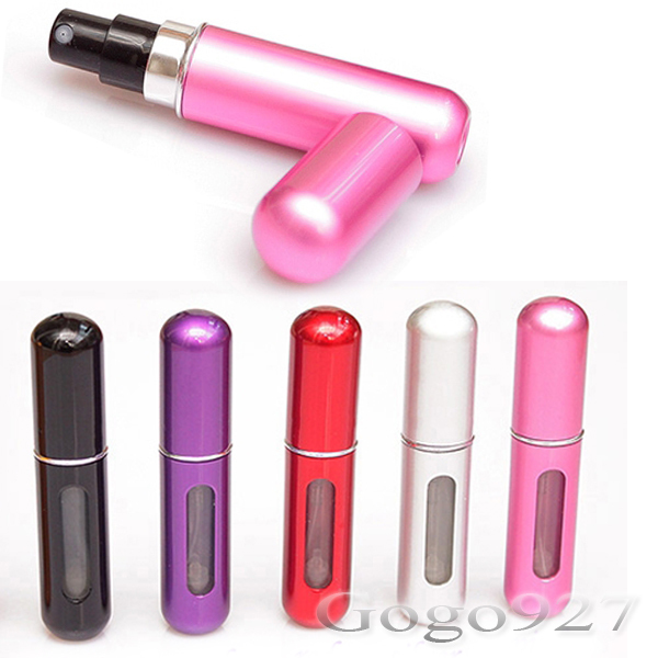 5ml Mini Refillable Perfume Atomizer Bottle for Travel Spray Scent Pump Case