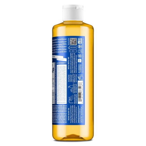 Dr. Bronner’s Magic Pure Castile Liquid Soap Bodywash – Peppermint – 16 fl oz
