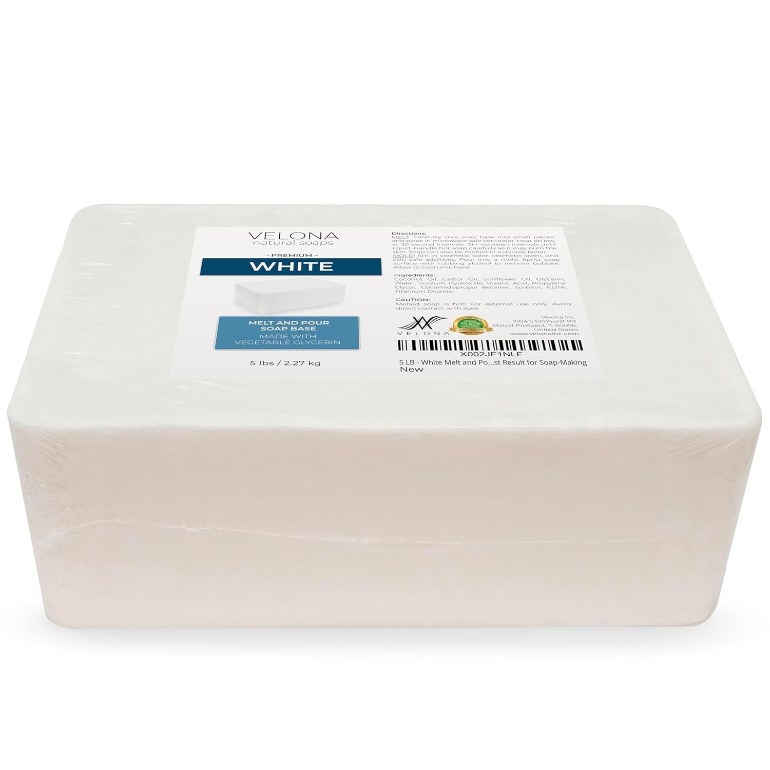 5 LB – Shea Butter – Melt and Pour Soap Base SLS/SLES free | Natural Bars for…