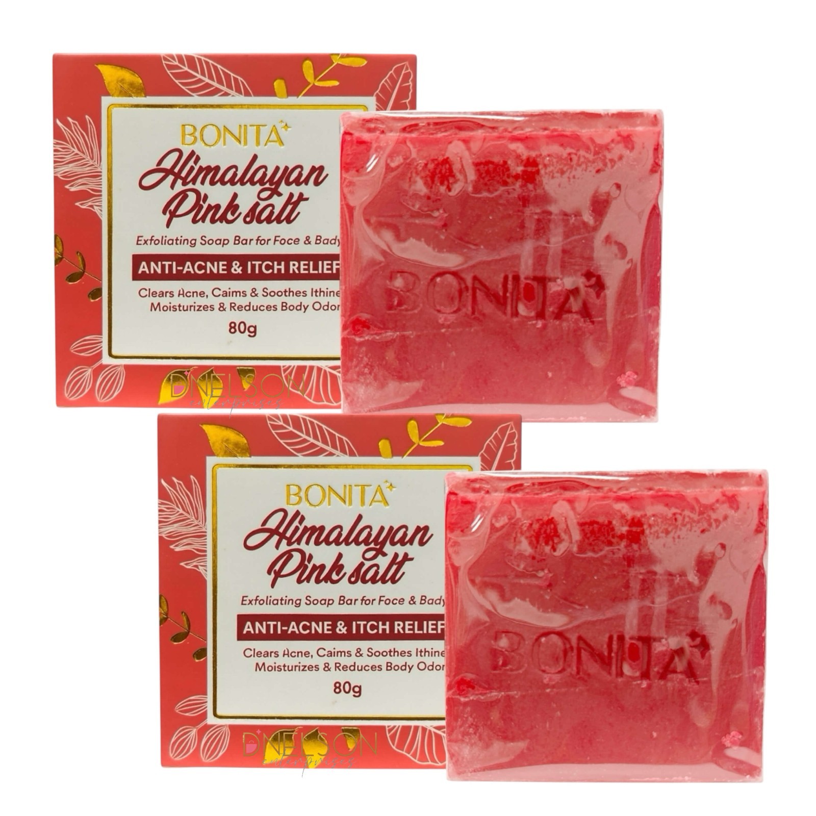 2x BONITA Himalayan Pink Salt Soap – Tranexamic Acid, Ferments & Citrus 80g